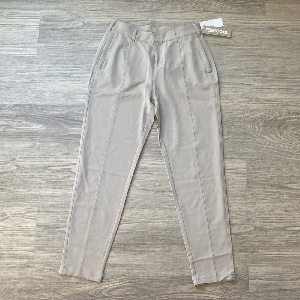 Women's Beige Straight Leg Cool Pants